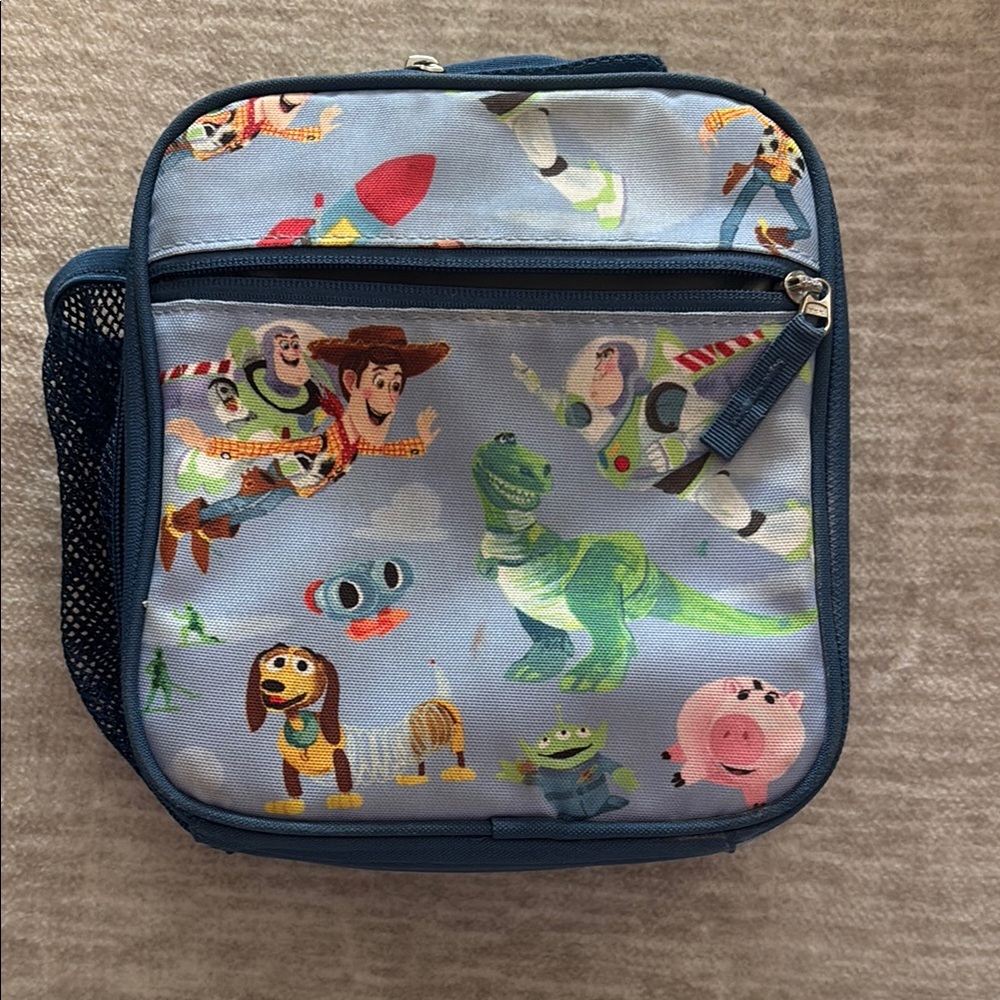 Muza Blue and Gray Insulated Lunch Bag